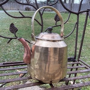 Antique Brass & Copper Kettle